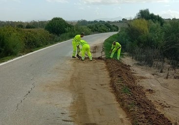 Actualización de las carreteras en Cádiz: cinco siguen cortadas y los trabajos se centran en retirar barro y obstáculos