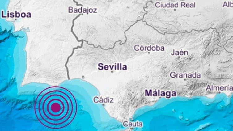 El Golfo de Cádiz sufre un terremoto de magnitud 4,2