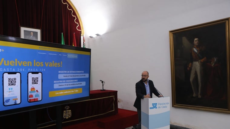 Germán Beardo, durante la presentación