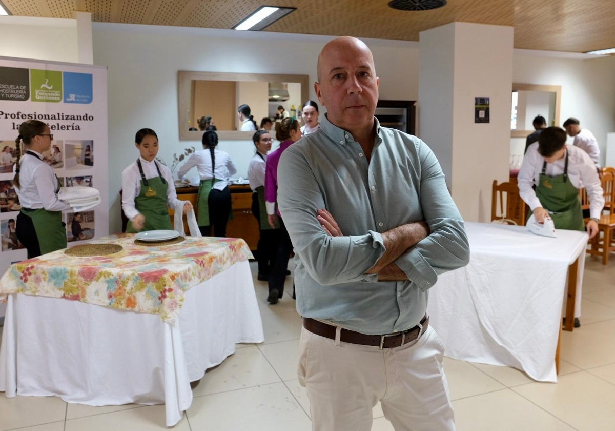 Carlos Goicoechea, director de la Escuela de Hostelería Fernando Quiñones.