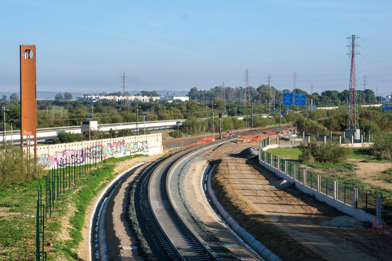 Fotos: Así están las obras del tren de La Cabezuela