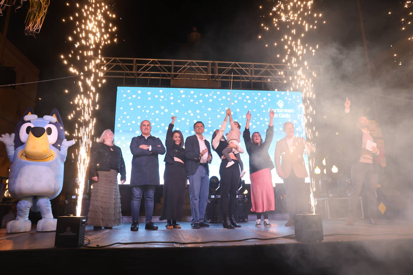 Fotos: Así ha sido la inauguración de Navidad 2024 en Cádiz