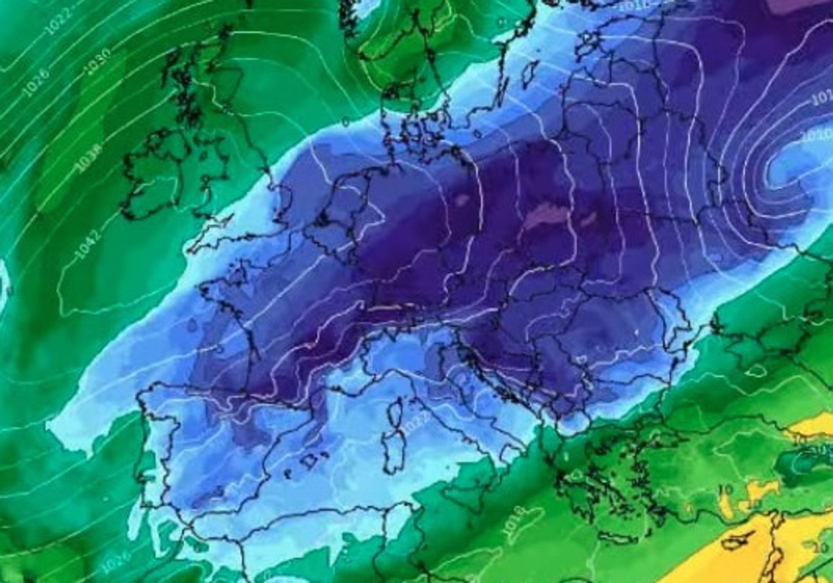 El domingo se espera la llegada de una masa de aire frío