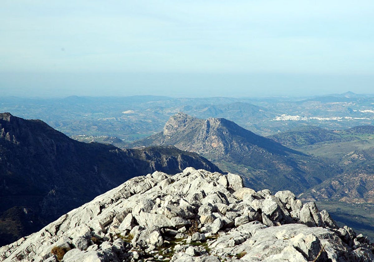 El Pico del Simancón, lugar en el que se encontraba el hombre.