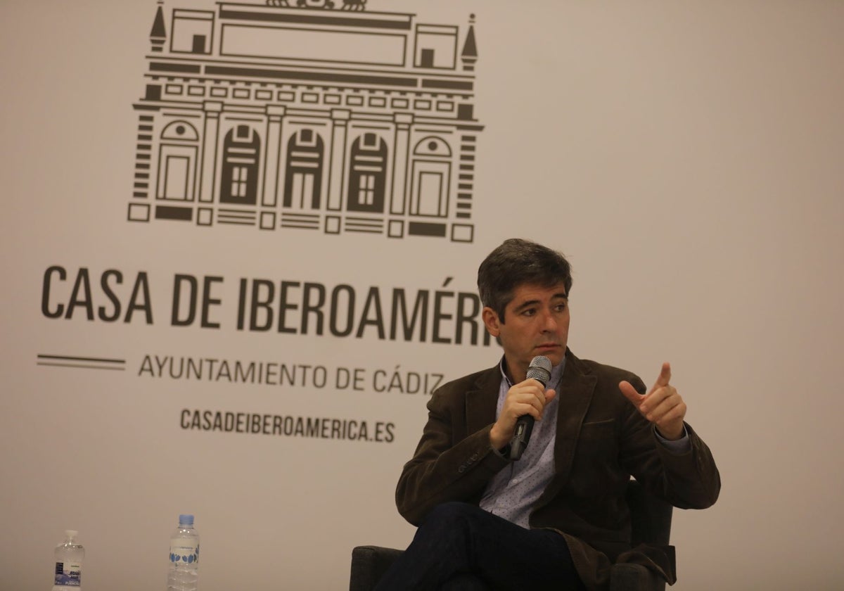 Paco Reyero, en una reciente charla en la Casa de Iberoamérica.