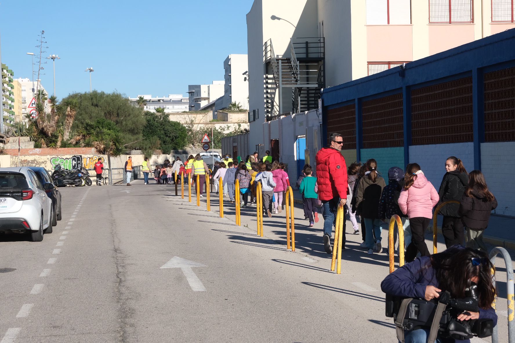 Fotos: los colegios de Cádiz se preparan ante un posible tsunami