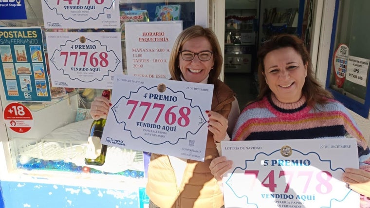 Un cuarto y un quinto, vendidos en la calle Real 194 en San Fernando