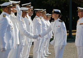 Todo a punto en el buque Elcano para recibir a una invitada de excepción