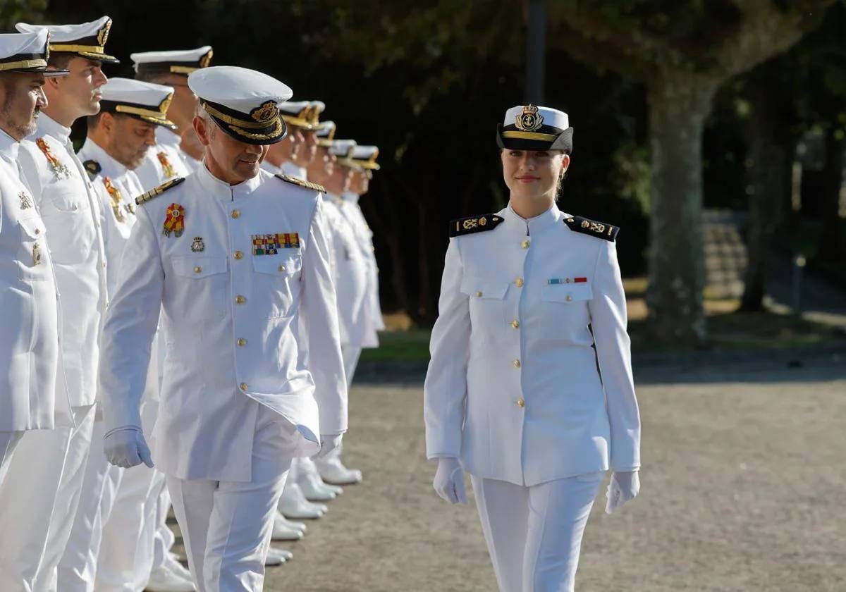 La Princesa Leonor, en la Escuela Naval de Marín