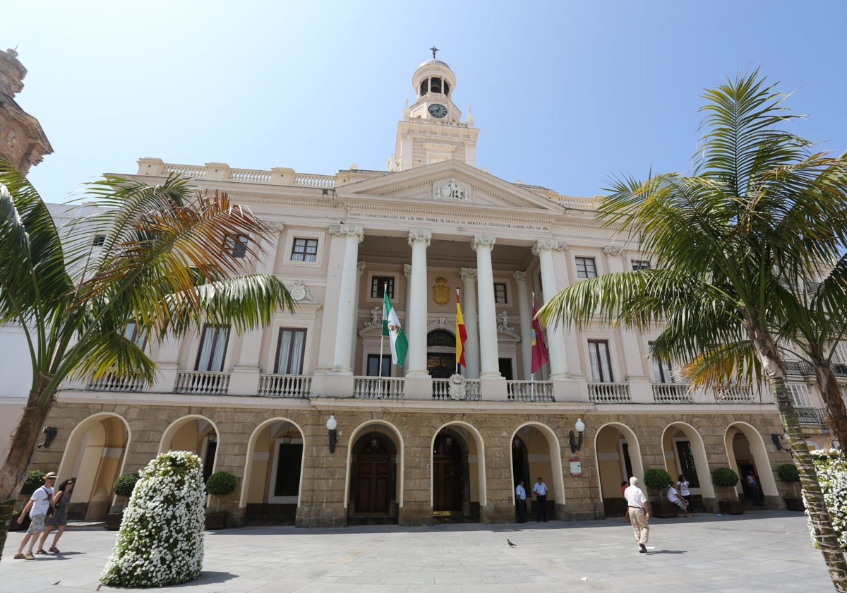 Ayuntamiento de Cádiz, en foto de archivo.