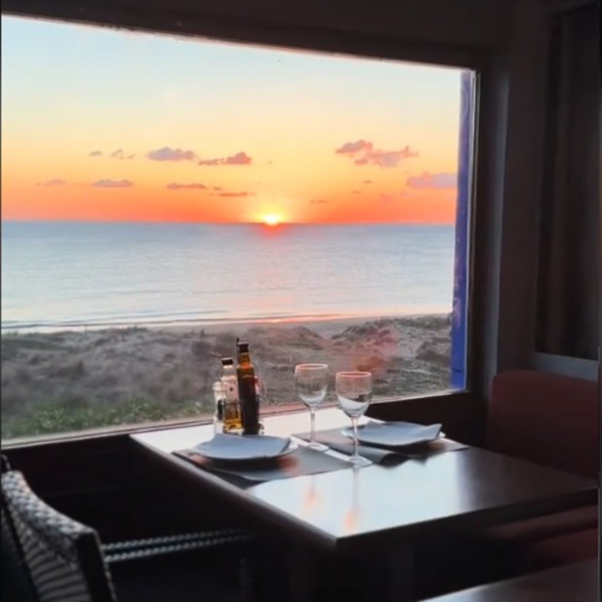 Vistas desde el restaurante.