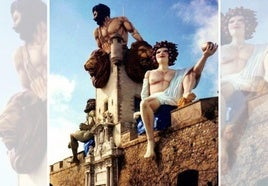 Una monumental escultura del dios Baco dará la bienvenida al Carnaval de Cádiz desde la Puerta de Tierra