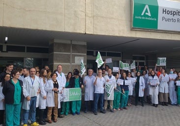 El Colegio de Médicos de Cádiz, presente en las concentraciones de los hospitales de Jerez y Puerto Real contra la reforma del Estatuto Marco