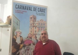 Rufo:  «Salir en el cartel del Carnaval de Cádiz ya es para toda la vida»