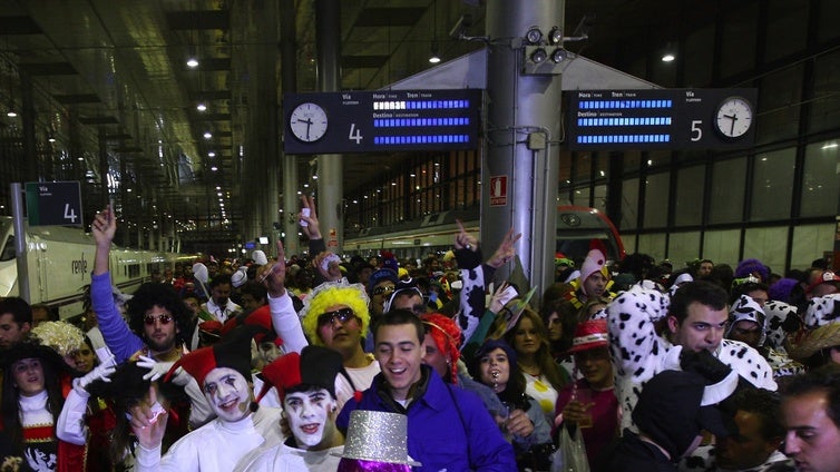 Horarios de los trenes de Cercanías para el sábado y domingo de Carnaval en Cádiz