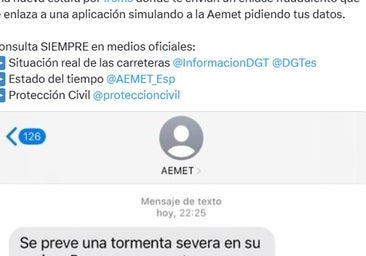 La estafa del sms de «la tormenta severa» llega a Cádiz