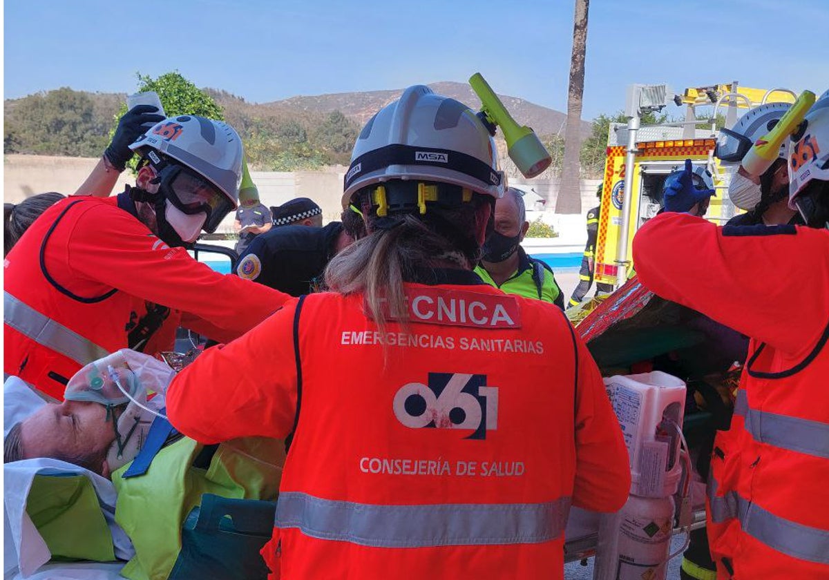 Actuación de un equipo del 061 en una Emergencia