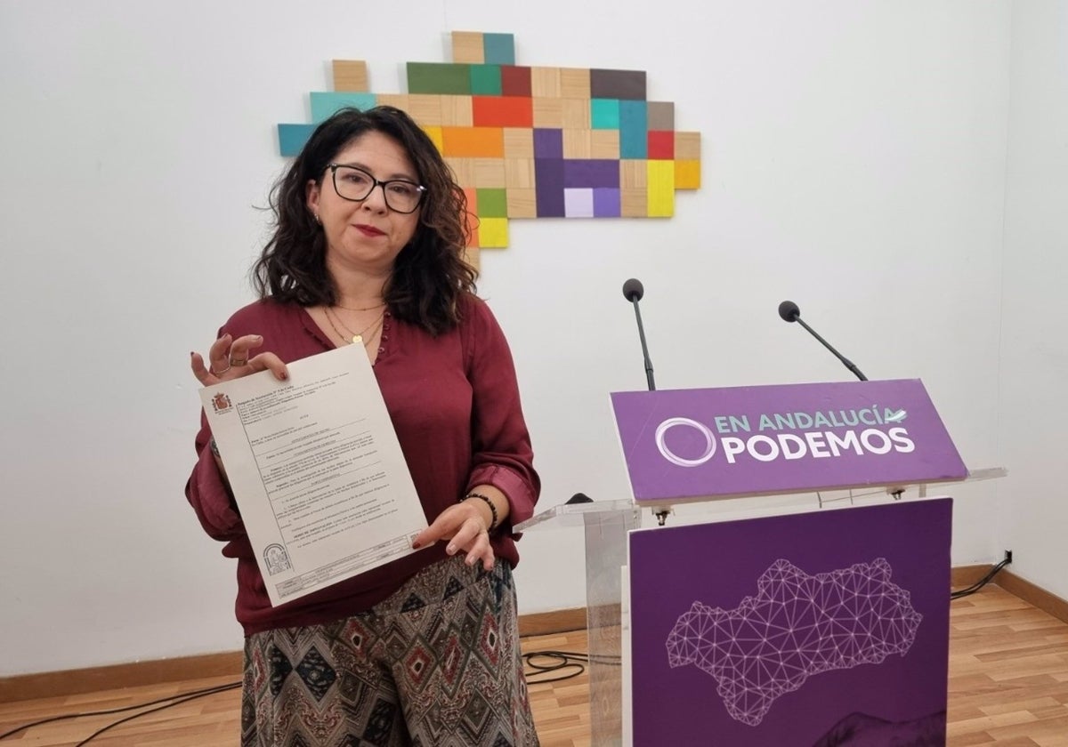 La coordinadora de Podemos Andalucía, Raquel Martínez