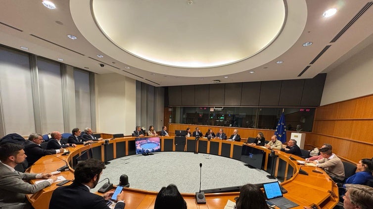 El PP recibe en el Parlamento Europeo a una delegación de pescadores gaditanos para abordar los retos del sector