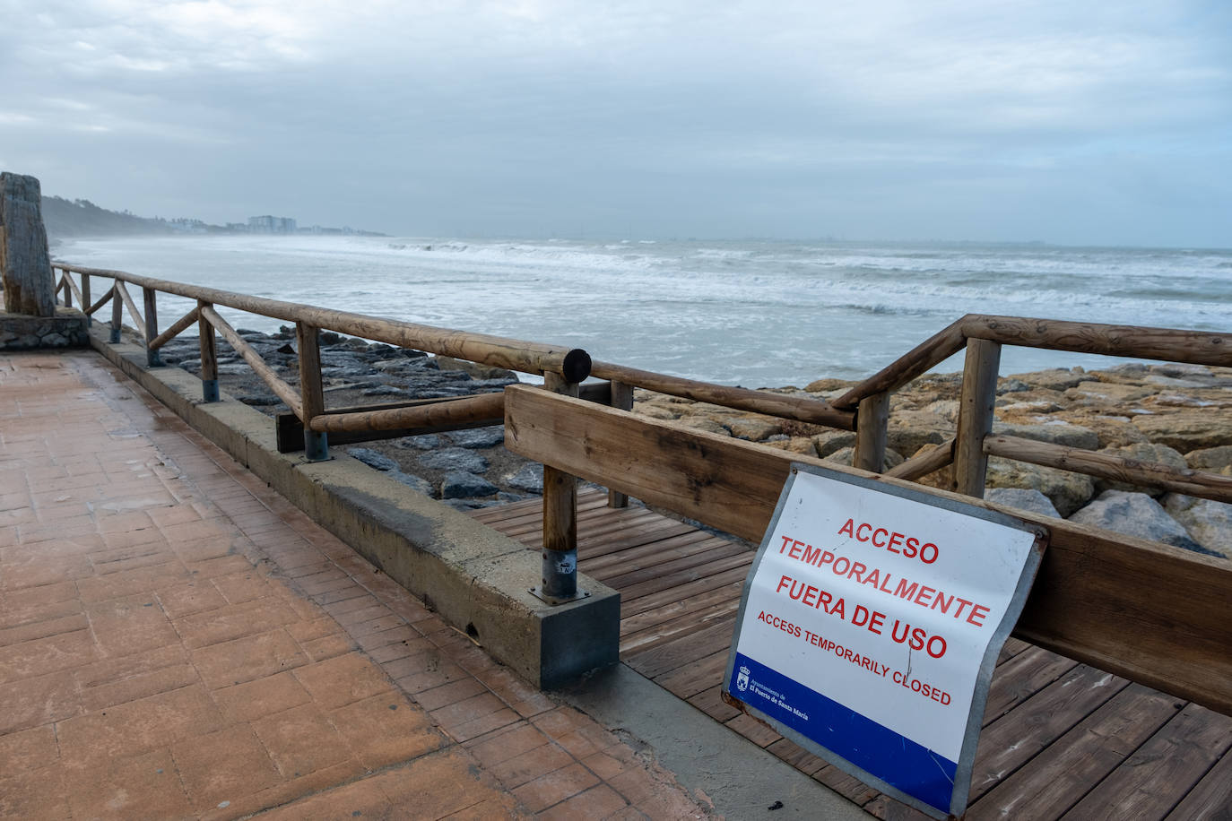 Fotos: Así están las playas gaditanas tras las fuertes lluvias