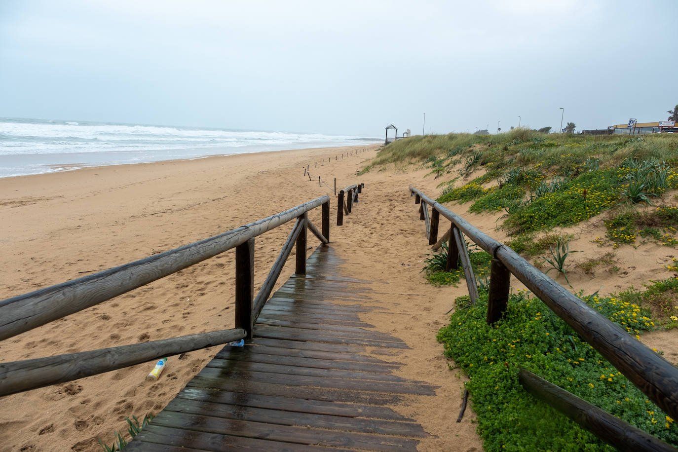 Fotos: Así están las playas gaditanas tras las fuertes lluvias