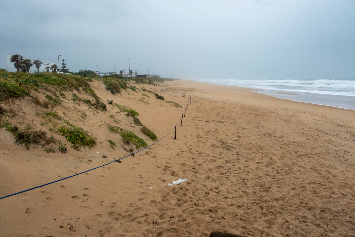 Fotos: Así están las playas gaditanas tras las fuertes lluvias