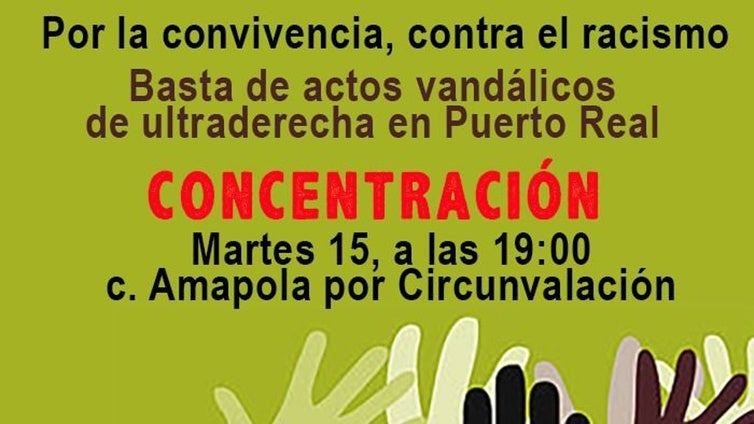 Puerto Real condena los actos de racismo y vandalismo en la ciudad