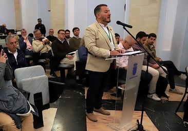 El guardia civil, durante su intervención en el pleno de Jerez.