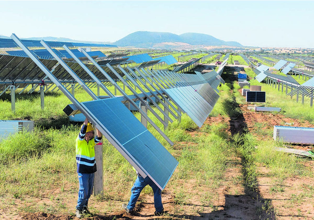 Construcción de un parque fotovoltaico