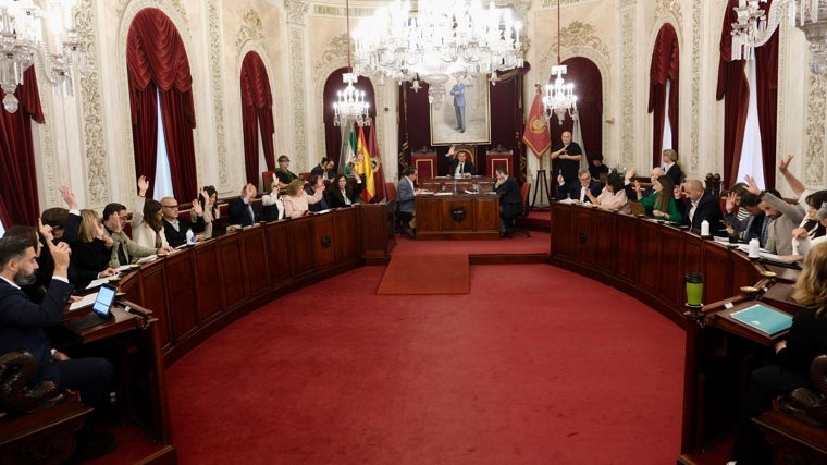 Pleno de abril del Ayuntamiento de Cádiz