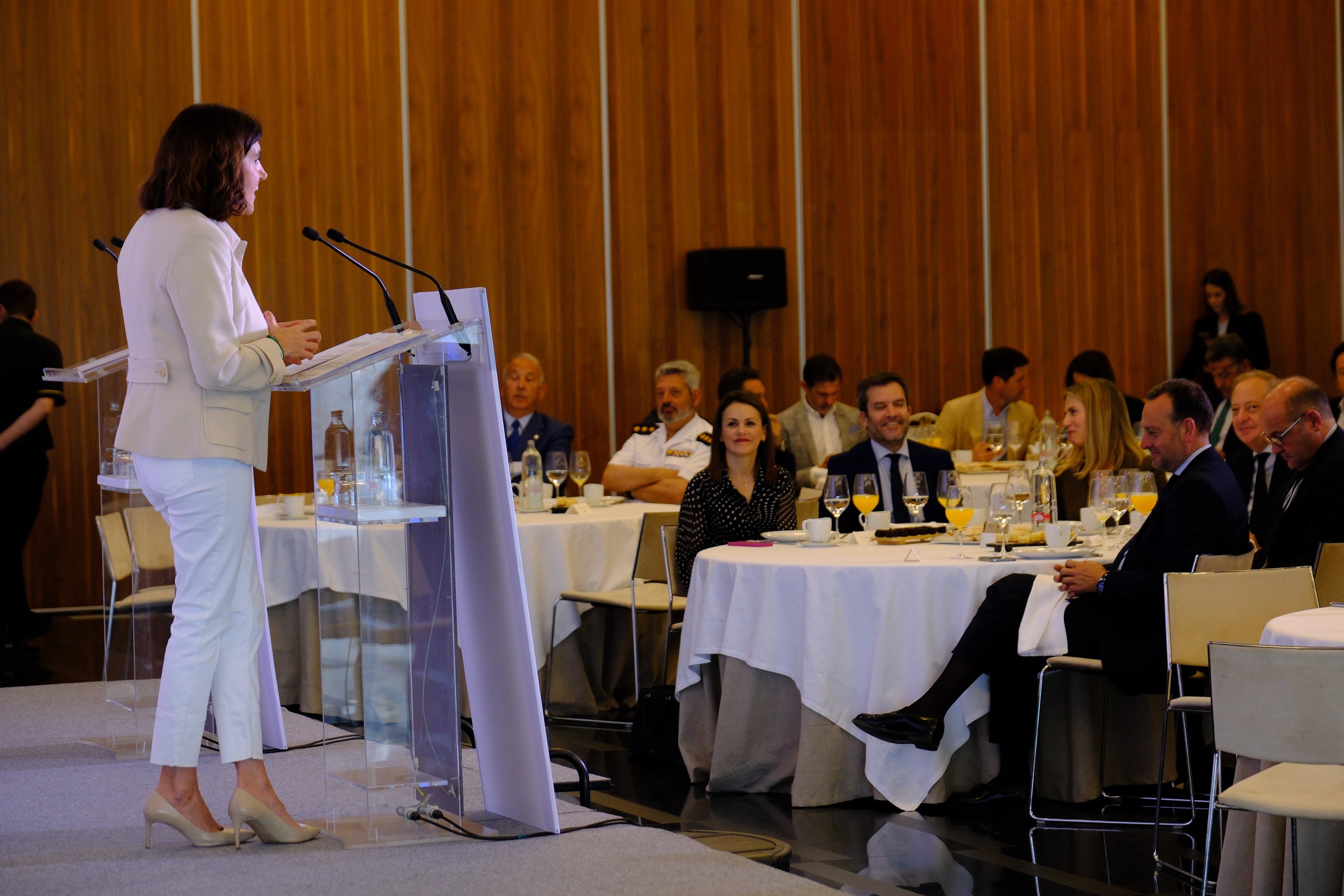 La consejera de Empleo, Rocío Blanco, en La Mirada Económica de ABC y LA VOZ de Cádiz