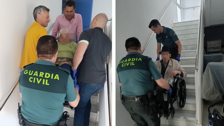 El apagón en una residencia de 80 ancianos de Conil, la Guardia Civil ayudó a subirlos a peso a sus habitaciones