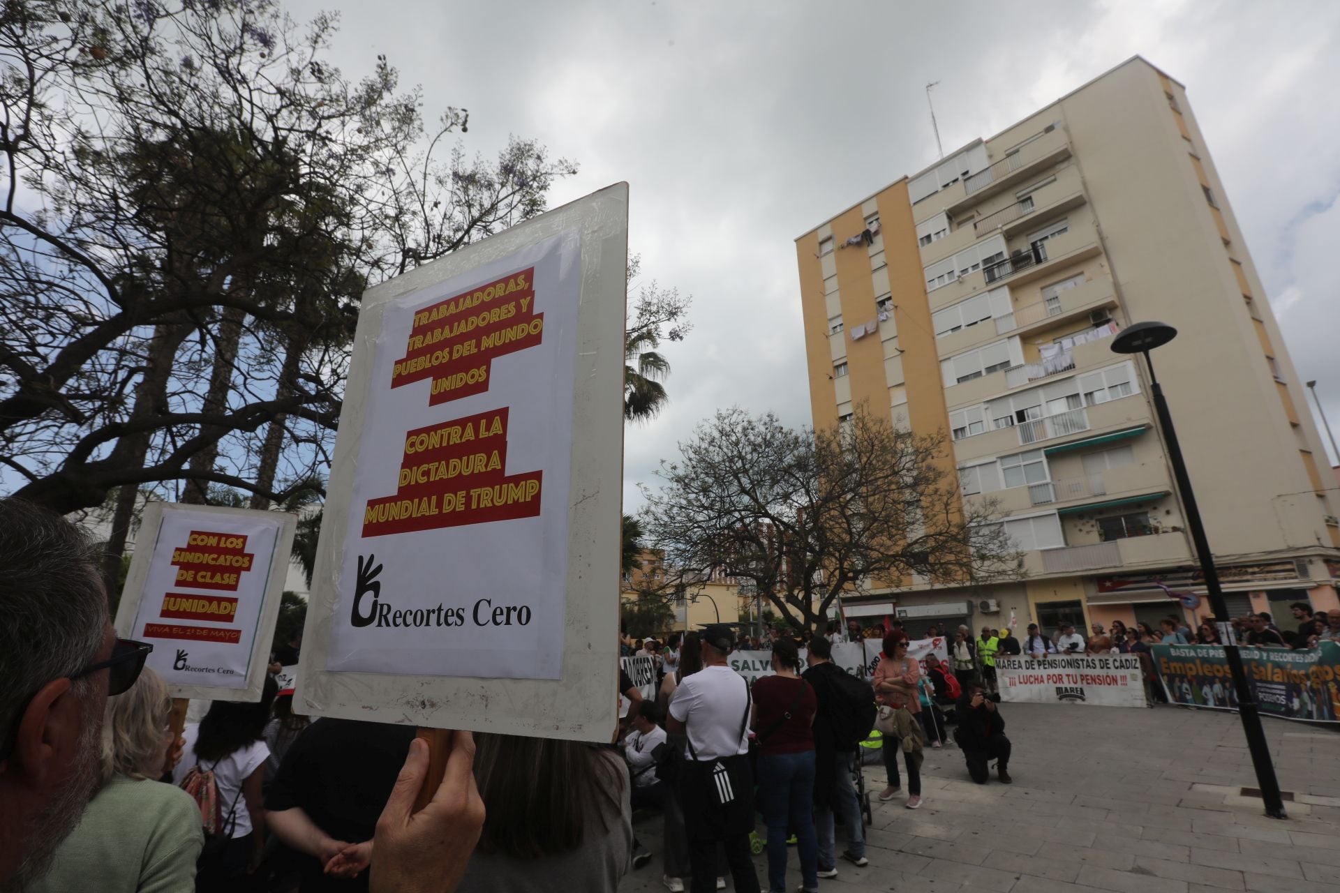 Fotos: Así han sido las dos manifestaciones del Primero de Mayo en Cádiz