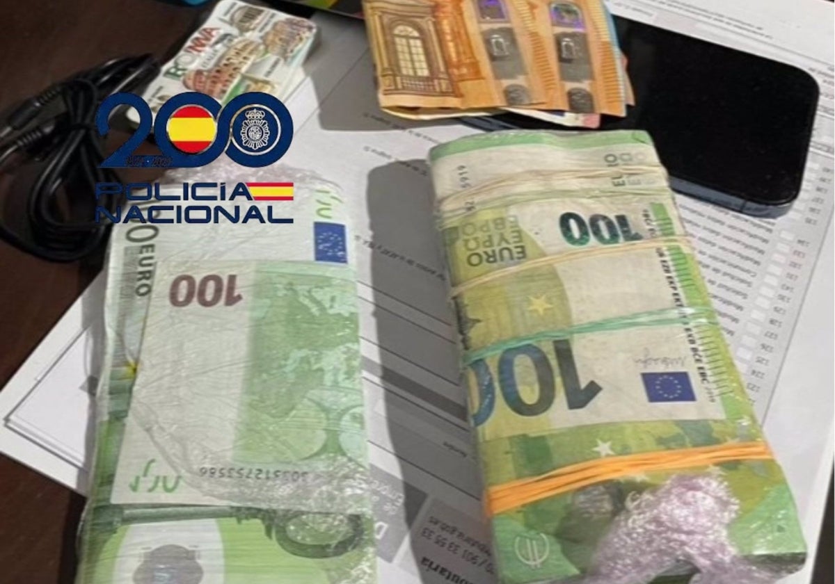 Dinero intervenido en la operación 'Prima'