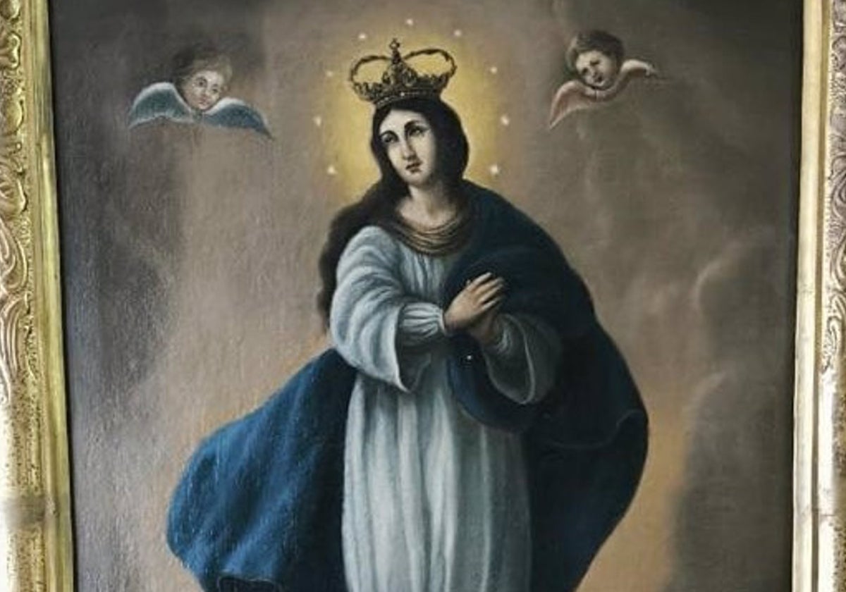 Cuadro del siglo XVIII recuperado en Arcos