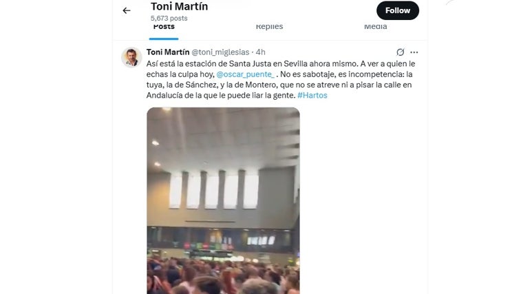 Retrasos en trenes de Cádiz por una incidencia técnica en un AVE Madrid-Sevilla