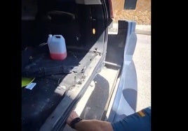 Vídeo: Moderno sistema electrónico con mando para esconder la droga en un coche en Cádiz