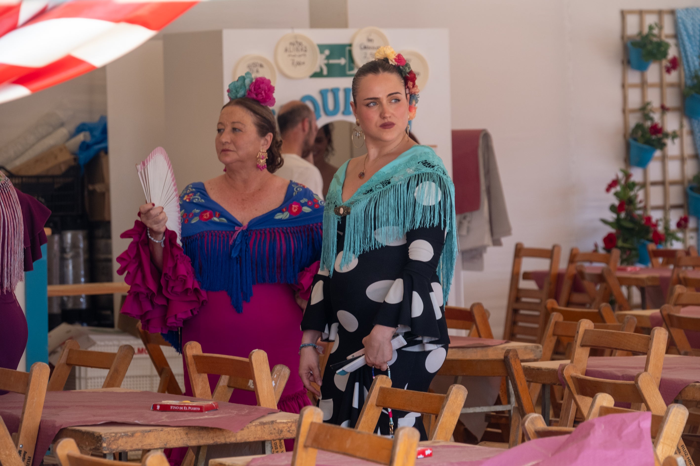 El calor marca el jueves de Feria en El Puerto