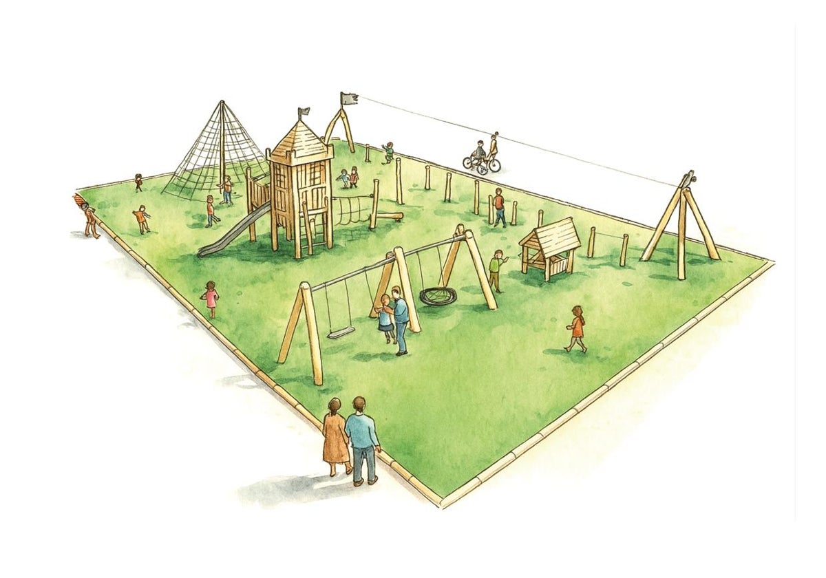 El Ayuntamiento de Cádiz anuncia la instalación de un nuevo parque infantil en el foso de las Puertas de Tierra: contará con merenderos