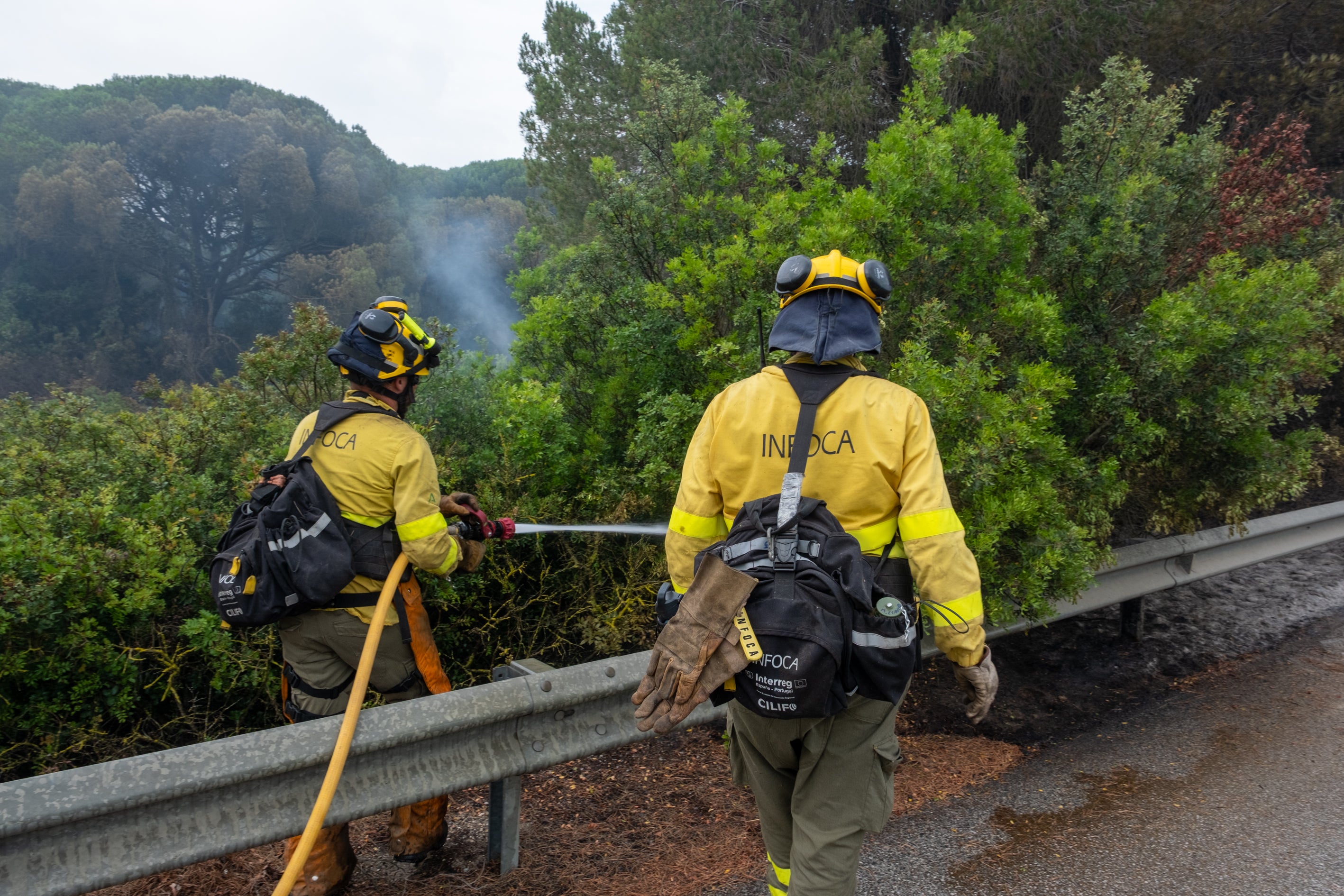 Fotos: Las imágenes del incendio de Puerto Real