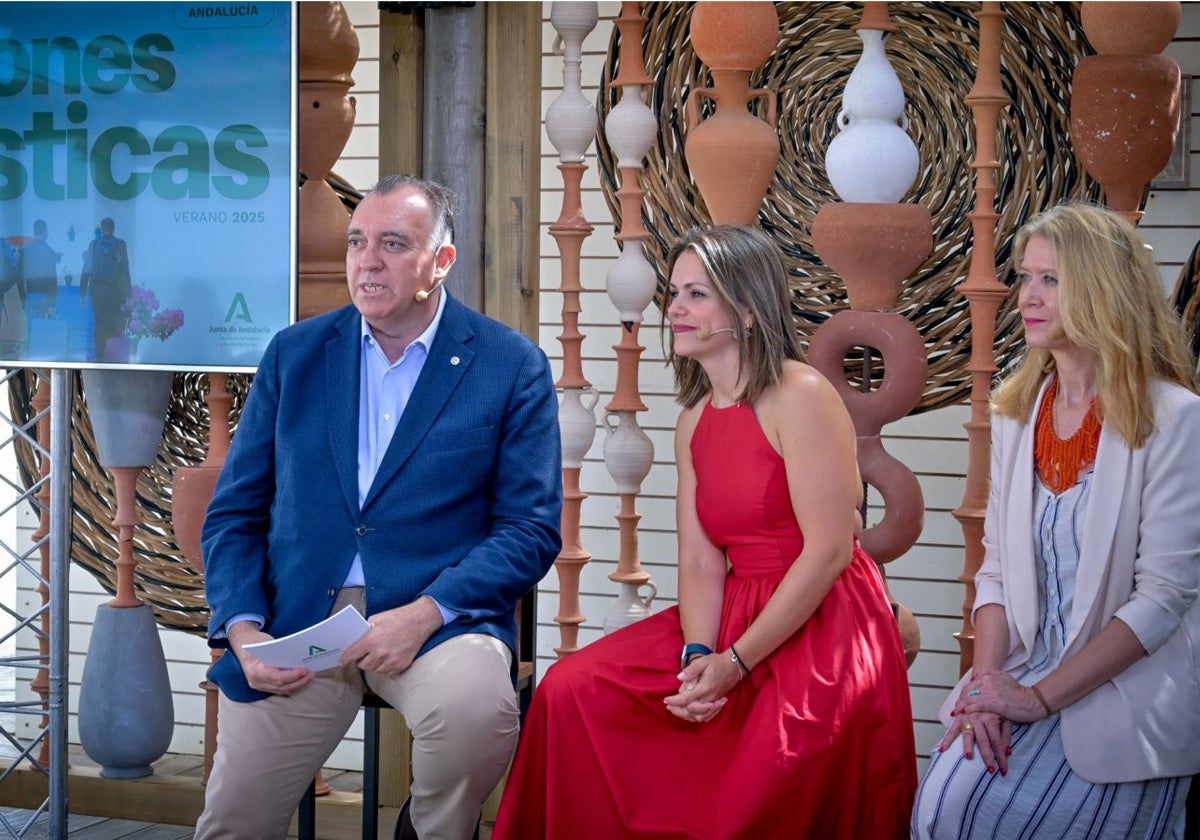 Presentación de las previsiones turísticas en Andalucía, este lunes en Nahu Beach.