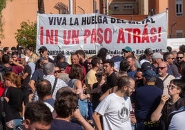 Fotos: Así ha sido la protesta de la huelga del metal en Cádiz de este miércoles