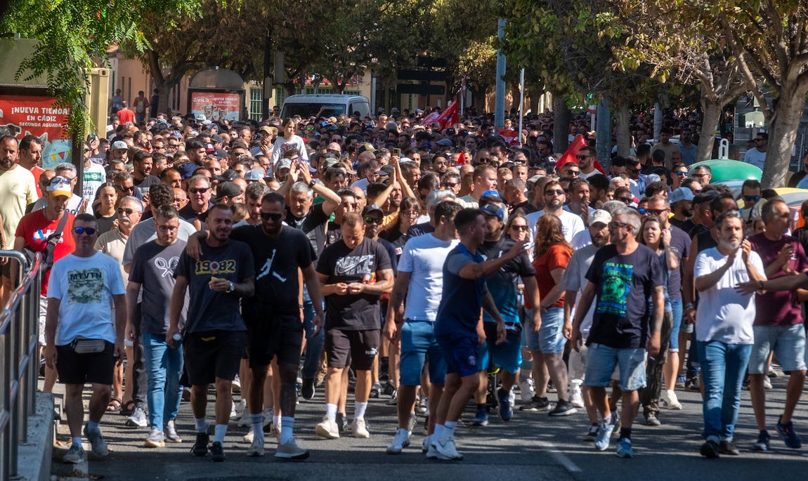 Fotos: Así ha sido la protesta de la huelga del metal en Cádiz de este miércoles