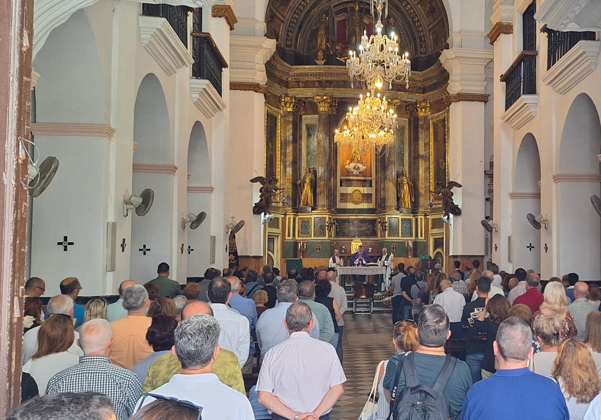 Iglesia de San Agustín en el funeral de Manolo Bernal