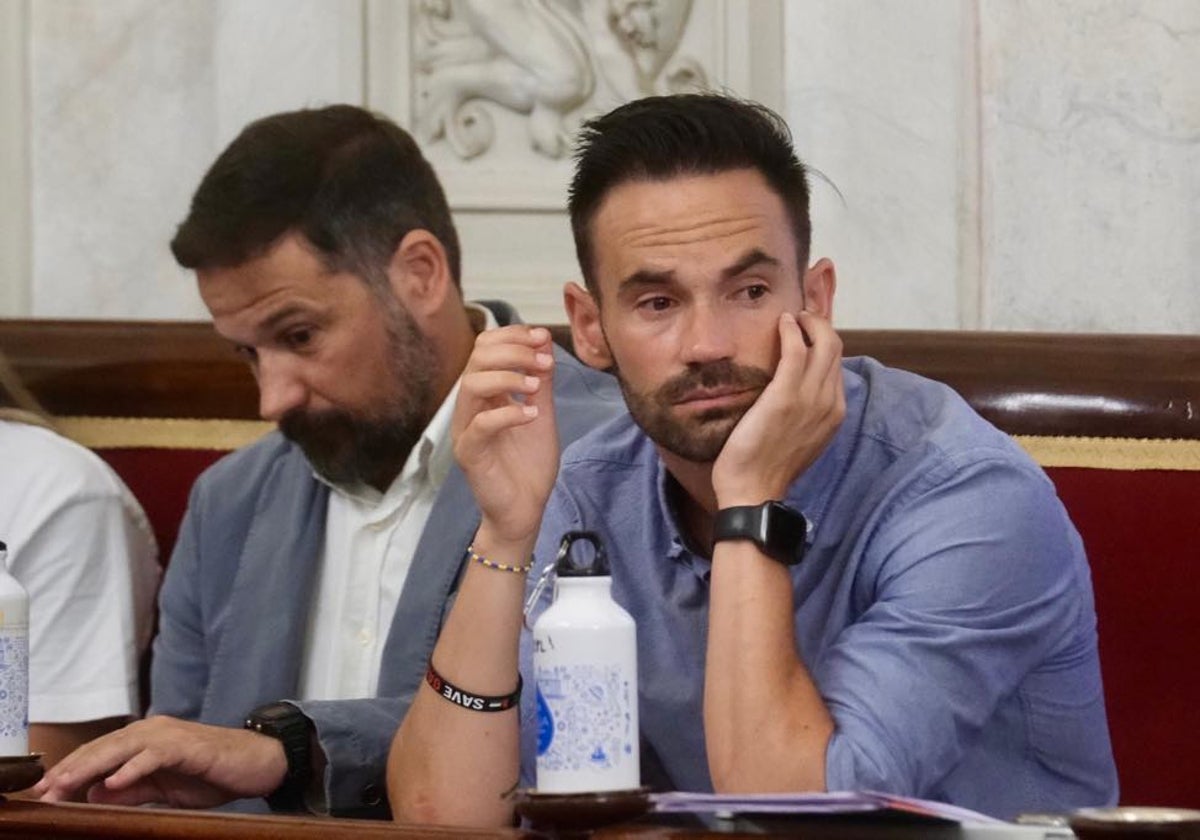 David de la Cruz, durante el último Pleno