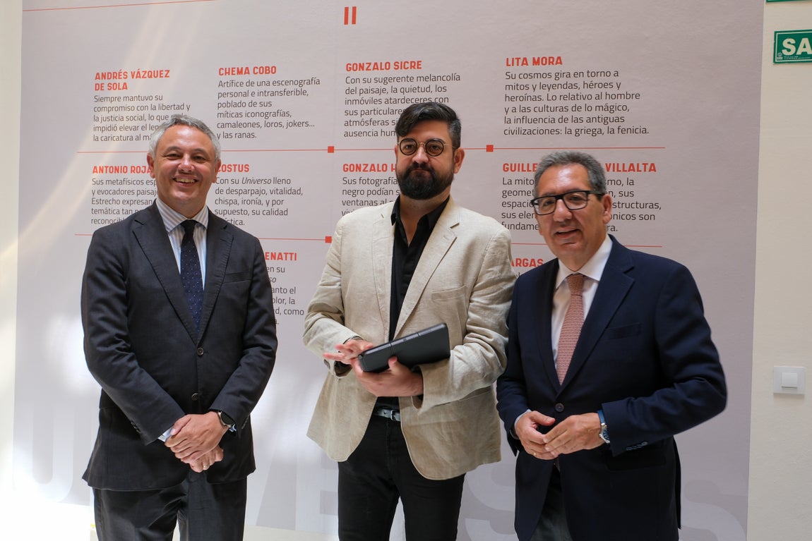 Alberto García Reyes, Manu Sánchez y Antonio Pulido Gutiérrez