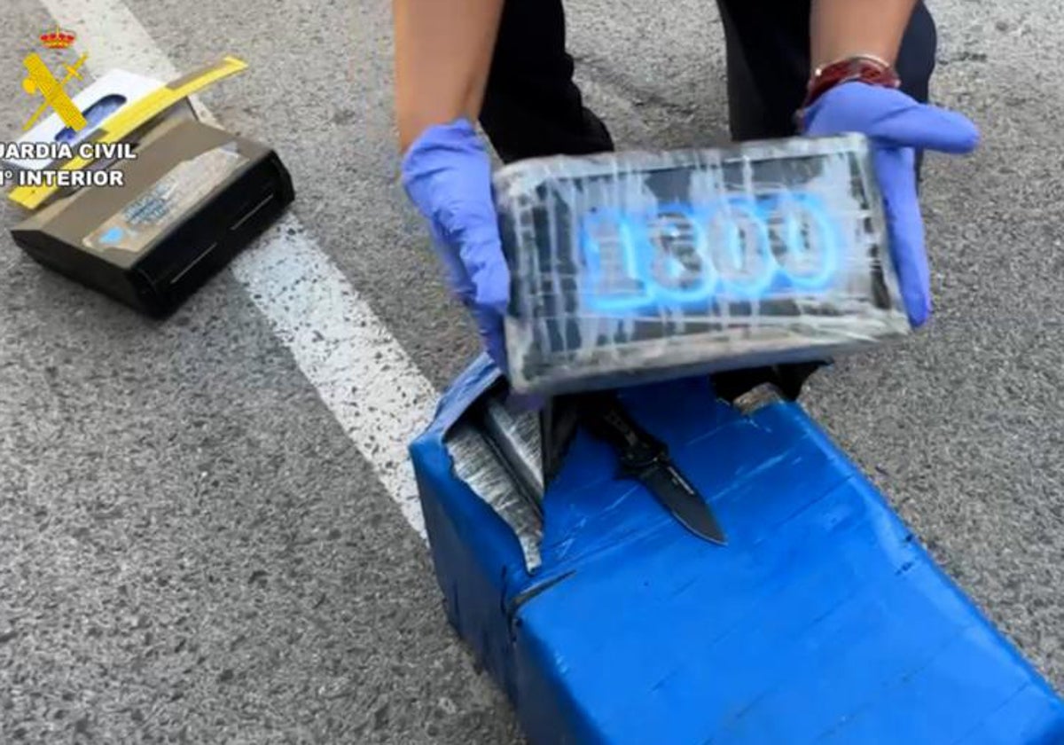 Alijo de cocaína interceptado en el puerto de Cádiz.