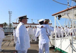 El capitán de navío José María de la Puente toma el Mando del buque-escuela Juan Sebastián de Elcano