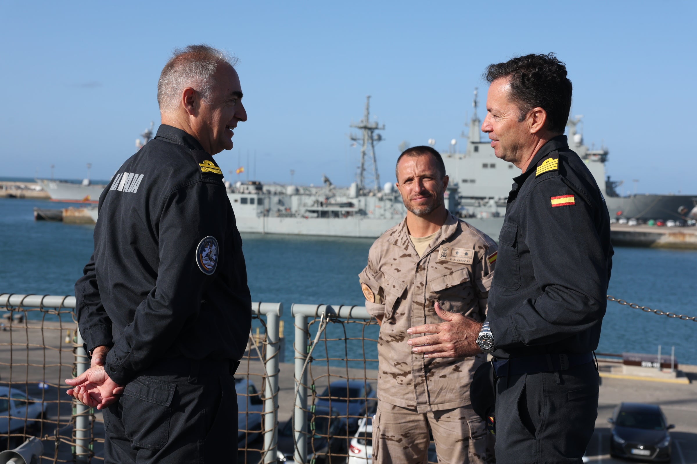 Así ha salido la salida del buque &#039;Galicia&#039; de la Base de Rota