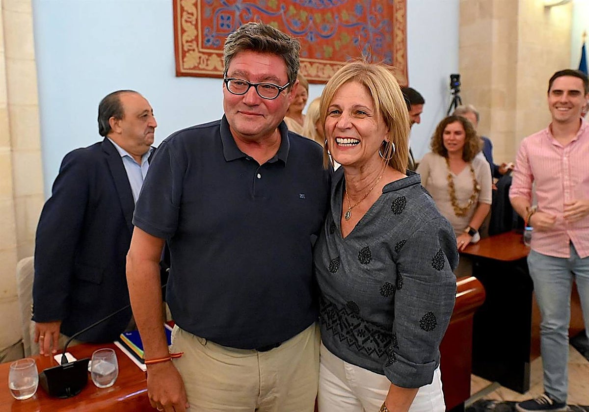 José Ángel Aparicio en el pleno en el que deja su cargo como delegado de Desarrollo Educativo en el Ayuntamiento de Jerez